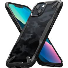 Rearth Ringke Fusion-x Case Compatible with iPhone 13 Shockproof Advanced Bumper Case Camo Black