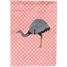 Garden & Outdoor Environment Caroline's Treasures Rhea Pink Check Canvas House Flag Size Multicolor