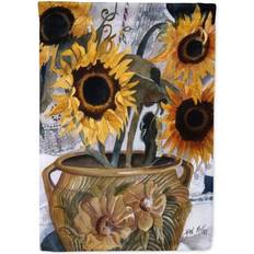 Garden & Outdoor Environment Caroline's Treasures Pot of Sunflowers Flag Canvas Large Multicolor