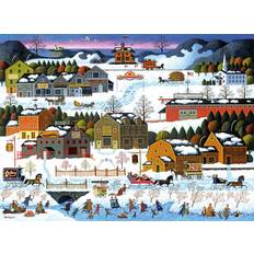 Jigsaw Puzzles Buffalo Games Charles Wysocki Hickory Haven Canal 1000 Piece Jigsaw Puzzle