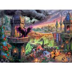 Buffalo Games Ceaco Silver Select Disney Thomas Kinkade Maleficent 1000 Piece Jigsaw Puzzle for Adults Challenging Puzzle Perfect for Game Nights