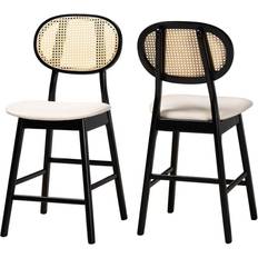 Baxton Studio White Stools Baxton Studio Darrion Mid-Century Seating Stool