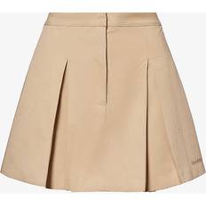 Fitness & Gym - S Skirts Sporty & Rich Beige Serif Miniskirt Cream