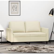 Mobili vidaXL 2-Sitzer-Sofa Creme 120 cm Kunstleder Sofa 3-Sitzer