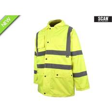 Scan Work Jackets Scan SCAHVMJL Hi-Vis Motoway Jacket Yellow 44in