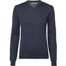 Chevalier Jakt Gensere Chevalier Blaise V-Neck Merino Pullover Kvinder Marineblå 44W