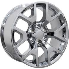 Car Rims OE Wheels 22 Replica CV92 Fits GMC Sierra Rim 22x9 Chrome