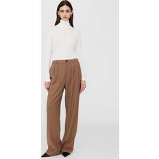 Lana Pantalones Anine Bing Tan Carrie Trousers Brown DK