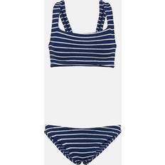 Multicoloured - Women Bikini Sets Hunza G Womens Navy/white Xandra Bikini Lurex