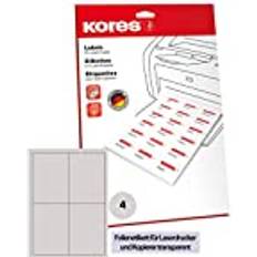 Kores Transparent Rektandel A4 Universel Laser