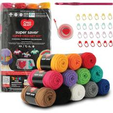 Yarn & Needlework Supplies Red Heart Super Saver Super Crochet Kit