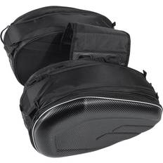 New 36-58L Motorcycle Pannier Side Bags Luggage SaddleBags W/Rain Cover Waterproof