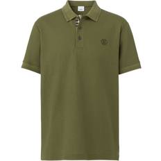 Burberry Green Tops Burberry Branded Circle Logo Olive Polo Shirt Green