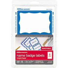 Office Depot Business Card Holders Office Depot Name Badge Labels 2 1/3in. 3/8in. Pack