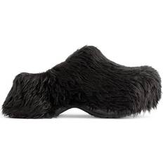 Fuskepels Utendørstøfler Balenciaga Crocs Mule Fake Fur W - Black