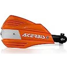 Motorfiets handbeschermers Acerbis X-Factor Handbewaker, wit-oranje voor man