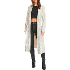 Vrouw - Zilver Jassen Steve Madden DUSTER SHOW STOPPER in Metallic Silver. XS, S, XL. Metallic