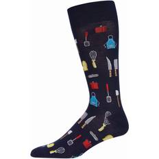 Bamboo Socks MeMoi Men's Kitchen Crew Bamboo Blend Novelty Crew Sock