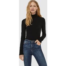 Dame - Polotrøjer Sweatere Vero Moda Long Sleeve Turtleneck Jumper Black