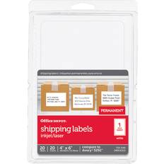 Office Depot Labels Office Depot Permanent Inkjet/Laser ID Labels 4in.