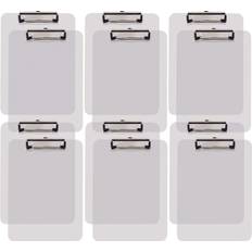 Transparent Clipboards & Display Stands Better Office Products Clear Plastic Clipboards 12 Pack Set of 12