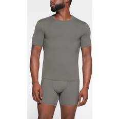 Grey - Skiing T-shirts SKIMS Mens T-Shirt Large - Grey
