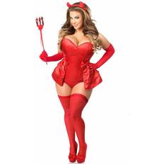 Daisy Corsets Plus PC Devilicious Women's Fancy Dress Costume Red 3X