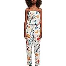 Jumpsuits & Overalls Urban Classics Women's Viscose Bandeau Jumpsuit T-Shirt, whitesandfruity