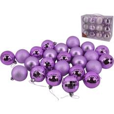 Purple Christmas Tree Ornaments Rammento Purple Baubles Bulk Pack Glitter Matt 6cm Christmas Tree Ornament