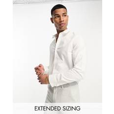 Dame - One Size Skjorter ASOS DESIGN regular royal oxford shirt with double cuff in white2XS