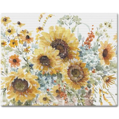 Kitchen Accessories CounterArt Sunflowers Forever Tempered Chopping Board