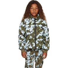 Stone Island Boys Jackets Stone Island Stone Island Junior Kids Blue & Green Printed Down Jacket V0054 MILITARY GRE 6Y