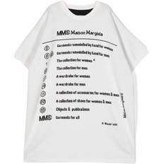 Elastane Dresses MM6 Maison Margiela Kids Off-White Numbers T-Shirt M6100 White 8Y