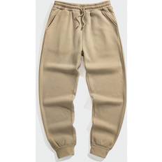 Shein Men Pants Shein Men'S Solid Color Drawstring Waist Sweatpants