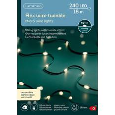 E Guirlandes Lumineuses Lumineo Micro LED Strang Flex 240 LED 18m 8 Funktionen Grün Guirlande Lumineuse