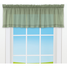 Beige Valances Collections Etc Elegant Sheer Voile Rod Pocket Window Valance