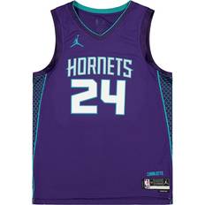 Nike NBA Charlotte Hornets Dri-fit Statement Swingman Jersey Brandon Miller, Lilac/blau Lilac/blue