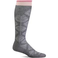 Sockwell Full Floral Kompressionsstrømpe - Koksgrå