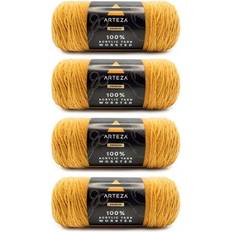 Arteza 100% Worsted Acrylic Yarn Going for Gold