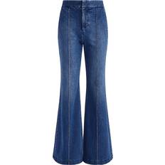 Alice + Olivia Dylan High Waisted Wide-Leg Jeans Love Train