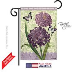 Black Flags Breeze Decor 54079 Floral Iberis 2-Sided Impression Garden Flag