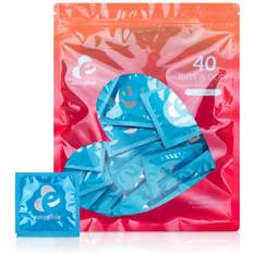 Naturfarvet Kondomer Sexlegetøj EasyGlide Ribs and Dots Condoms 40 pieces