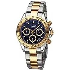 Elysee Armbandsur Elysee Sport Chrono Gold 40 mm Edelstahl 10 ATM Saphirglas