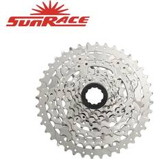 Sunvivid 11-42T Silver SunRace CSM680 Wide Ratio Cassette 11-40T, 8