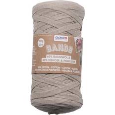 Glorex Wolle Makramee Bands 250 g, Beige, Garn Wolle, Beige