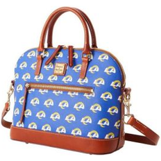 Water Resistant Messenger Bags Dooney & Bourke Los Angeles Rams Signature Zip Satchel