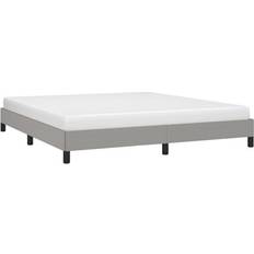 Beds & Mattresses vidaXL Bed Frame Upholstered Platform Bed Slats Support