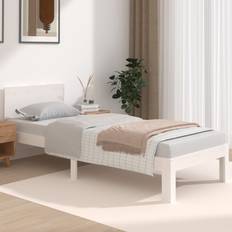 Senger & Madrasser vidaXL white, 2ft6 small single Solid Bed