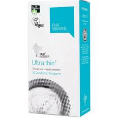 Fair Squared Ultra Thin Condoms Vegan Friendly 40 Condoms Sensation