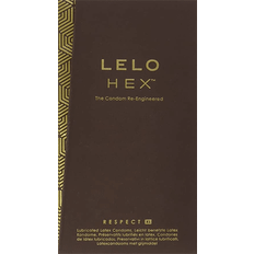 LELO Hex Respect XL Large Extra Safe Condoms 12 Condoms Sensation